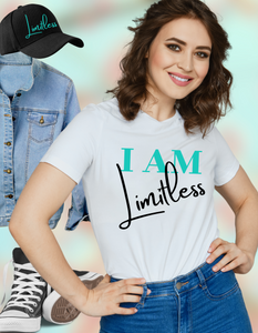 I AM Series Limitless t shirt for men and women, graduates and anyone who has no limits