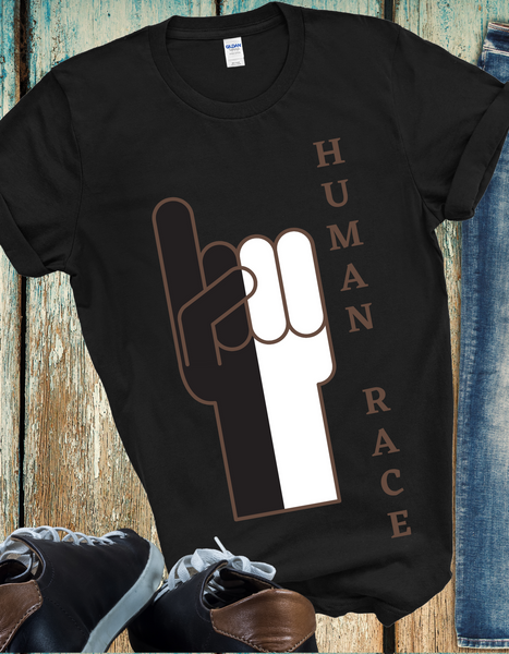 One HUMAN RACE t shirt Kat Douglas